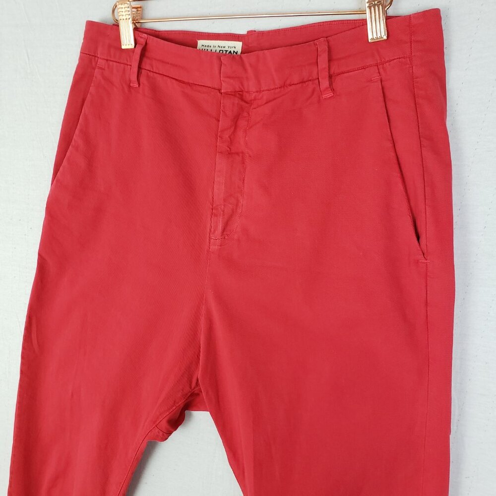 Nili Lotan Paris Dropped Crotch Pants in Red size 4 Slouchy Harem Minimalist - Picture 5 of 14